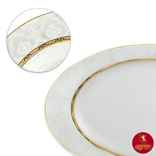 قیمت دیس چینی زرین ایتالیا اف هدیه طلایی سایز 42