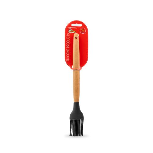 فرچه سیلیکونی دسته چوبی کد W06