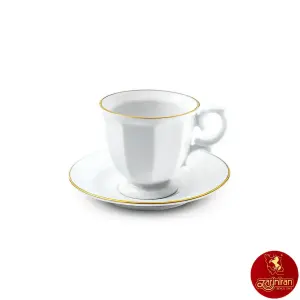سرویس اسپرسو چینی زرین نئوکلاسیک لومیو 12 پارچه