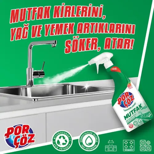 کیفیت اسپری پاک کننده آشپزخانه پورچوز اصلی PORCOZ