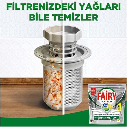 مشخصات قرص ظرفشویی فیری 30عددی پلاتینیوم