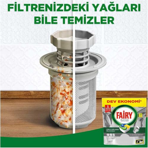 خرید قرص ظرفشویی فیری 72 عددی پلاتینیوم