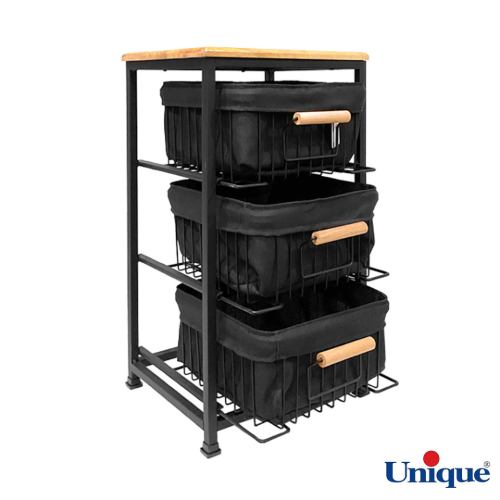 قیمت سبد سیب زمینی و پیاز 3 طبقه کشویی یونیک UN-2978