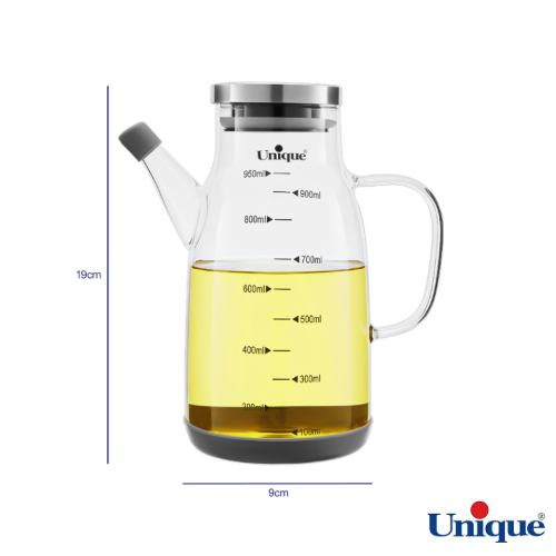 ابعاد روغن ریز 950 میلی لیتر یونیک درب استیل UN-2023