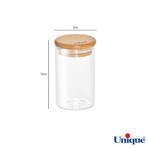 ابعاد بانکه شیشه ای درب چوبی یونیک UN-1751
